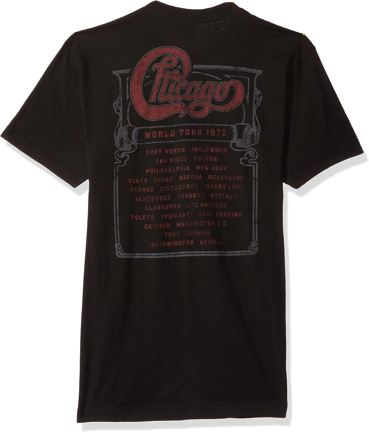 Standard Chicago Tour '72 Logo Mens Soft T-Shirt
