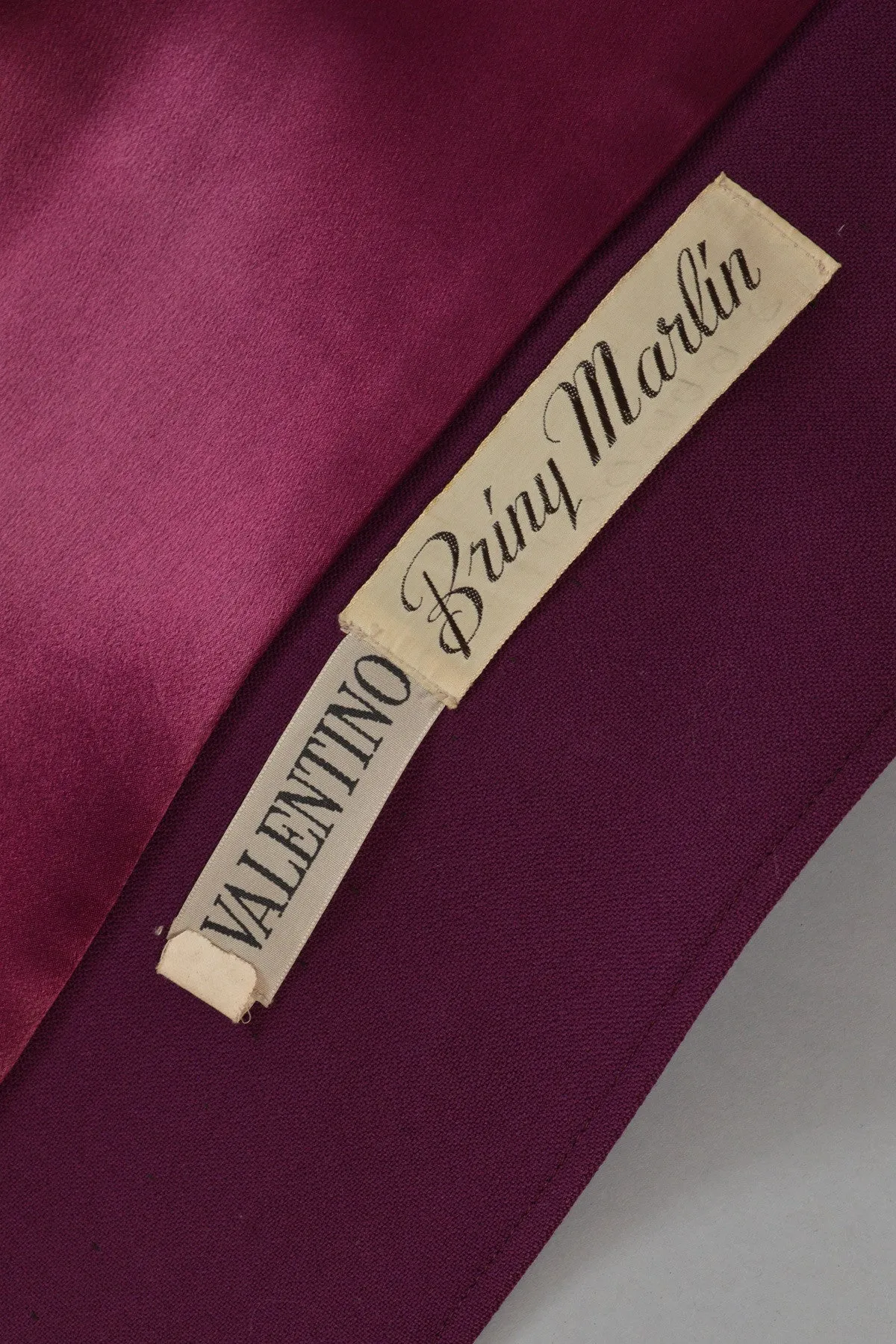 Valentino for TWA 1970s Wool Trench Coat with Logo Buttons