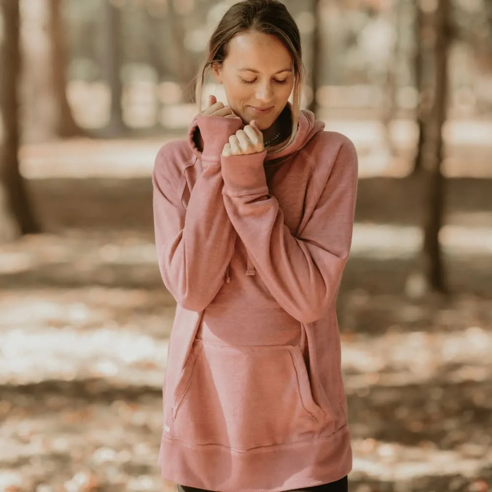 Vintage Fleece Hoodie - Rose