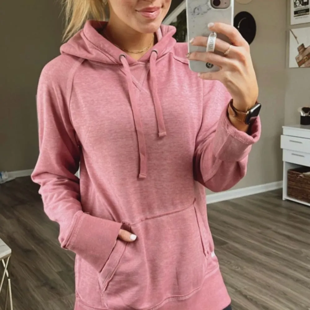 Vintage Fleece Hoodie - Rose