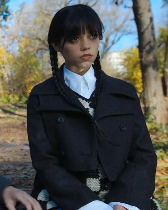 Wednesday Cropped Black Coat