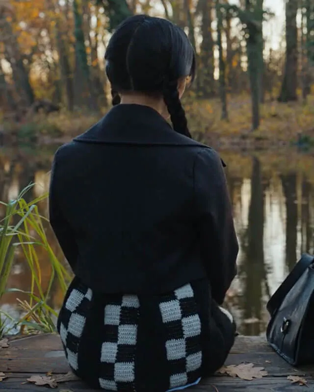 Wednesday Cropped Black Coat