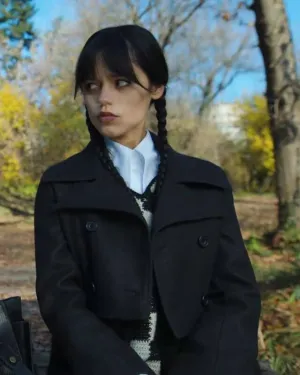 Wednesday Cropped Black Coat